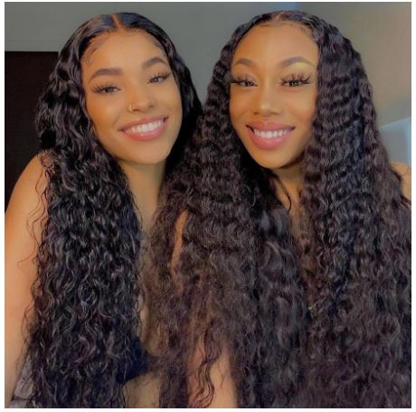 HGM Deep Wave Frontal Wig Lace Front Human Hair Wigs For Women Water Wave Pre Plucked Brazilian Curly Human Hair Wig