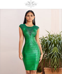 New Lace Bandage Dress Women Sexy Hollow Out Bodycon Club Celebrity Evening Runway Party Ladies Dresses