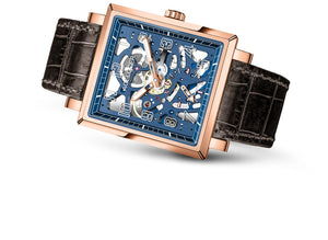 AGELOCER Sapphire Blue Skeleton Mens Mechanical Watch Top Brand Luxury Waterproof 50m Fashion Mechanical Watch Clock