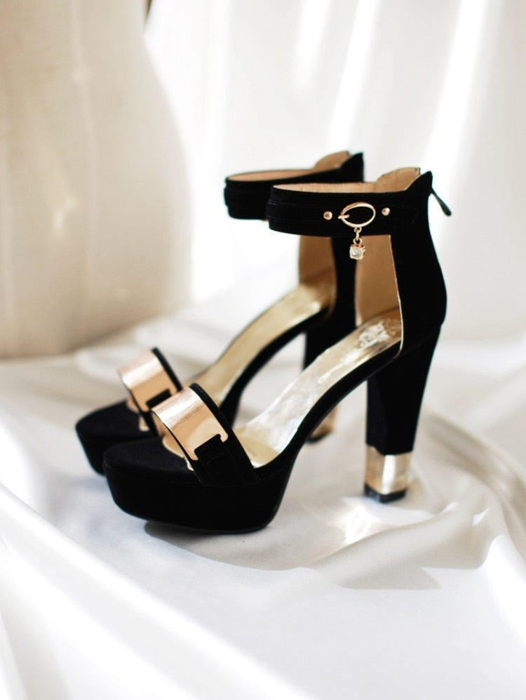 Ladies high heels luxury footwear