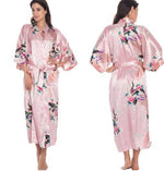 Load image into Gallery viewer, Silk Kimono Robe Bathrobe Women Satin Robe Silk Robes Night Sexy Robes Night Grow For Bridesmaid Summer Plus SizeS-XXXL 010412
