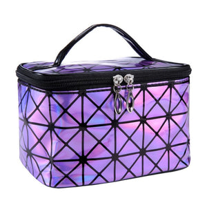 Functional Cosmetic Bag Women Fashion PU Leather Travel Make Up accessories Organizer Zipper Makeup Case Pouch