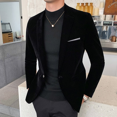 HGM  Men's Blazer Jacket Fashion Casual Suit Jacket men's Business Blazers