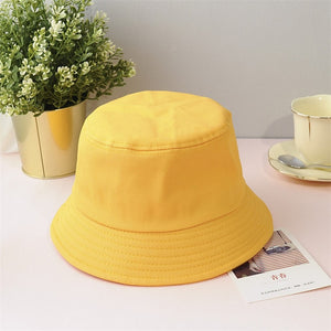 New Unisex Cotton Bucket Hats Summer Sunscreen Panama Hat