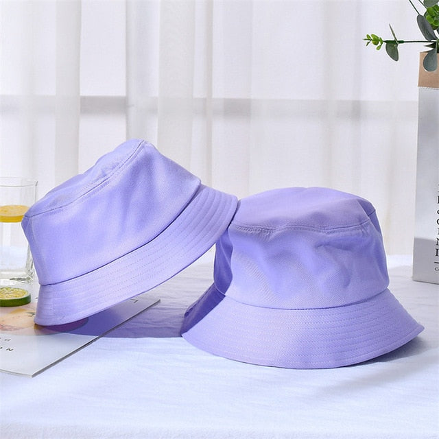 New Unisex Cotton Bucket Hats Summer Sunscreen Panama Hat