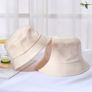 New Unisex Cotton Bucket Hats Summer Sunscreen Panama Hat