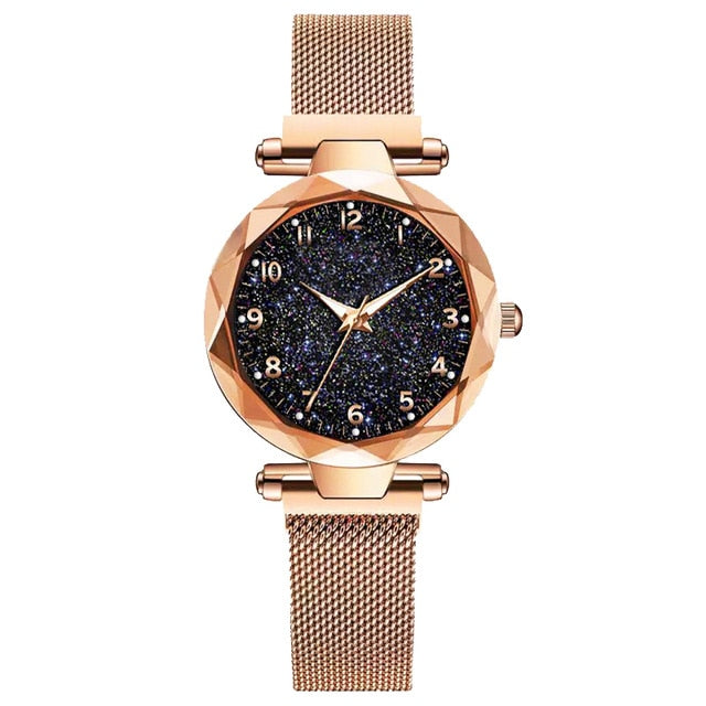 Luxury Women Watches Magnetic Starry Sky Female Clock Quartz Wristwatch Fashion Ladies Wrist Watch