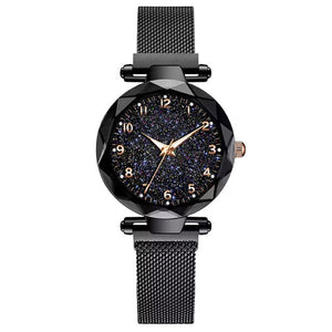 Luxury Women Watches Magnetic Starry Sky Female Clock Quartz Wristwatch Fashion Ladies Wrist Watch