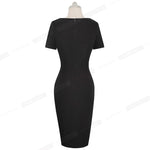 Load image into Gallery viewer, New Elegant Stylish Contrast Color Patchwork Office Work vestidos Business Bodycon Women Dress
