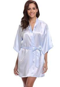Kimono Robe Bathrobe Women Silk Bridesmaid Robes Sexy Robes Satin Robe