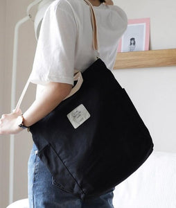 Canvas Shoulder Bag Zipper Luxury Women Bags