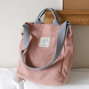 Canvas Shoulder Bag Zipper Luxury Women Bags