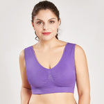 Load image into Gallery viewer, Women Plus Size Seamless Bra Cotton Breathable Underwear Wireless With Pads Push Up Bra
