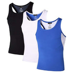 Load image into Gallery viewer, Jeansian 3 Pack Sport Tank Tops Tanktops Sleeveless Shirts Running Grym Workout Fitness Slim Compression LSL3306
