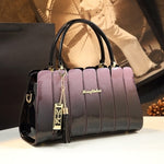 Load image into Gallery viewer, 100% Fashion Atmospheric Patent Leather Messenger Handbag Women Shoulder Crossbody Bags
