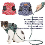 Load image into Gallery viewer, Pet Dog Cat Vest Outdoor Travel Harness Leash Set for Puppy Cat Rabbit Floral Pattern Kitten Walking Harnesses Pet Cat Products
