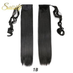 Load image into Gallery viewer, Straight Wrap Around Clip Ponytail Hair Extension Heat Resistant Synthetic Pony Tail
