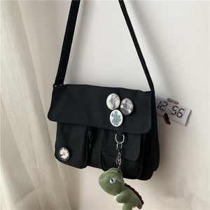 Fashion Casual Version Ladies Large Capacity Shoulder Bag Solid Color  Women Messenger Bags