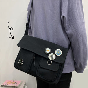 Fashion Casual Version Ladies Large Capacity Shoulder Bag Solid Color  Women Messenger Bags