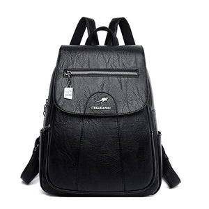 Women Leather Backpacks High Quality Female Vintage Backpack For Girls School Bag Travel Bagpack Ladies Sac A Dos Back Pack