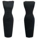Load image into Gallery viewer, Solid Color Elegant Work Office Dresses Business Formal Party Bodycon Sheath Women Dress
