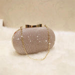 Load image into Gallery viewer, Golden Evening Clutch Bag Women Bags Wedding Shiny Handbags Bridal Metal Bow Clutches Bag Chain Shoulder Bag
