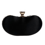 Load image into Gallery viewer, Small Beaded Clutch Purse Elegant Black Evening Bags Wedding Party Clutch Handbag Metal Chain Shoulder Bags
