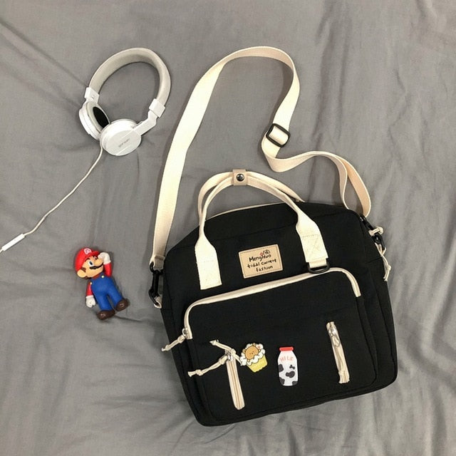 Lovely Multifunctional Backpack Teenage Girl Ring buckle Portable Travel Bag