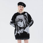 Load image into Gallery viewer, Knitted Harajuku Winter Clothes Women Oversized Sweaters Long Sleeve Top Gothic Fashion Japanese Kawaii Cartoon Streetwear

