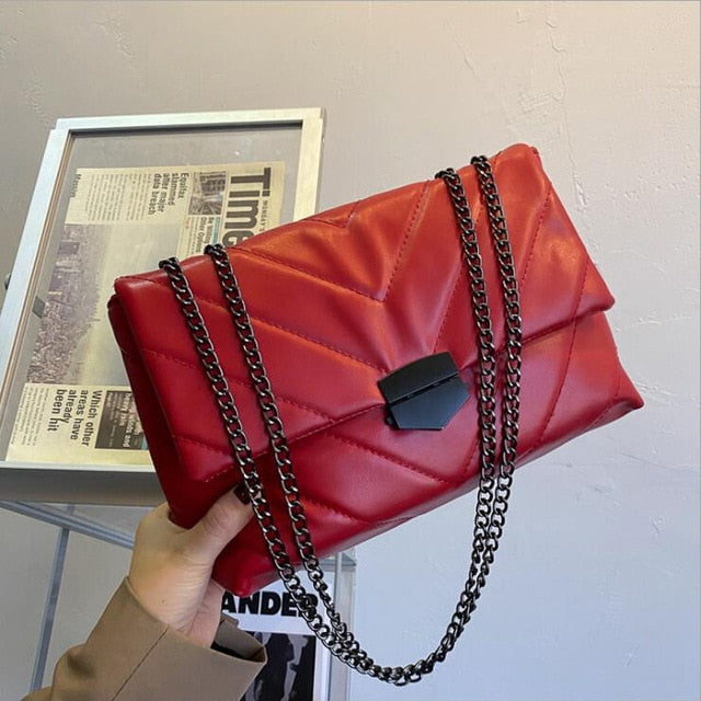 New Casual Chain Crossbody Bags For Women Fashion Simple Shoulder Bag