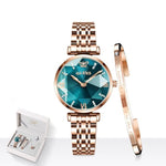 Load image into Gallery viewer, Women Luxury Jewel Quartz Watch Waterproof Stainless Steel Strap Watch Fashion Date Clock
