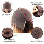 Load image into Gallery viewer, HGM Blonde Lace Front Wig Brown Two Tone Human Hair Wigs Ombre Body Wave Lace Front Human Hair Wig 180% Raw Indian Bodywave Wig
