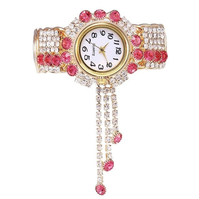 Top Brand Luxury Rhinestone Bracelet Watch Women Watches Ladies Wristwatch