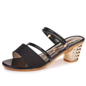 Gold Women Pumps Sandals Open Toe High Heels Low Block Heel Shoes Gladiator Ankle Strap High Gladiator Women Sandals