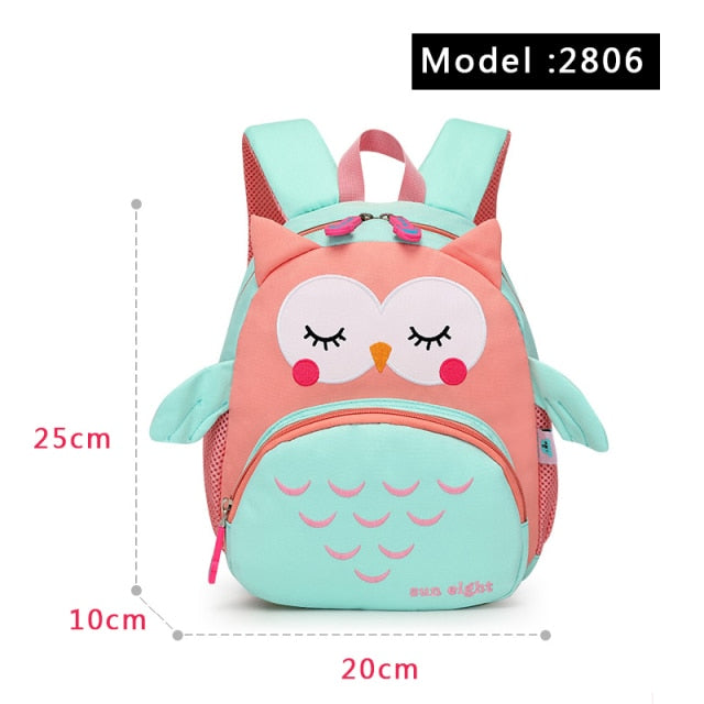 Hot 3D Cartoon Animal Baby Backpacks kindergarten Schoolbag  Kids Backpack