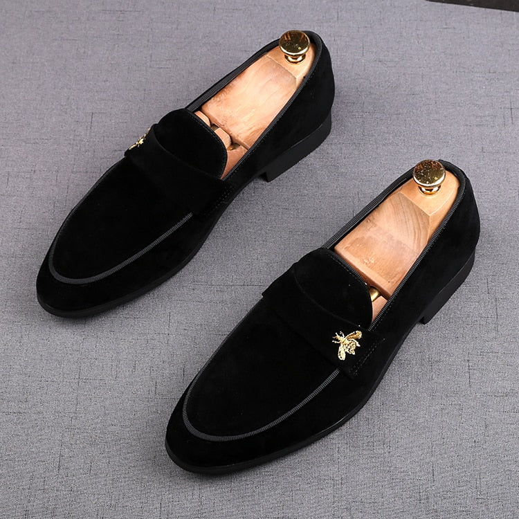 Pointed suede oxford shoes for men Luxury designer gentleman Wedding prom Formal Shoe