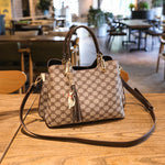 Load image into Gallery viewer, Women Luxury Designer Crossbody Leather Vintage Fashion Ladies Plaid Big Handbags
