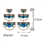 Load image into Gallery viewer, New Design Long Metal Colorful Crystal Drop Earrings High-Quality Fashion Rhinestones Jewelry Accessories For Women
