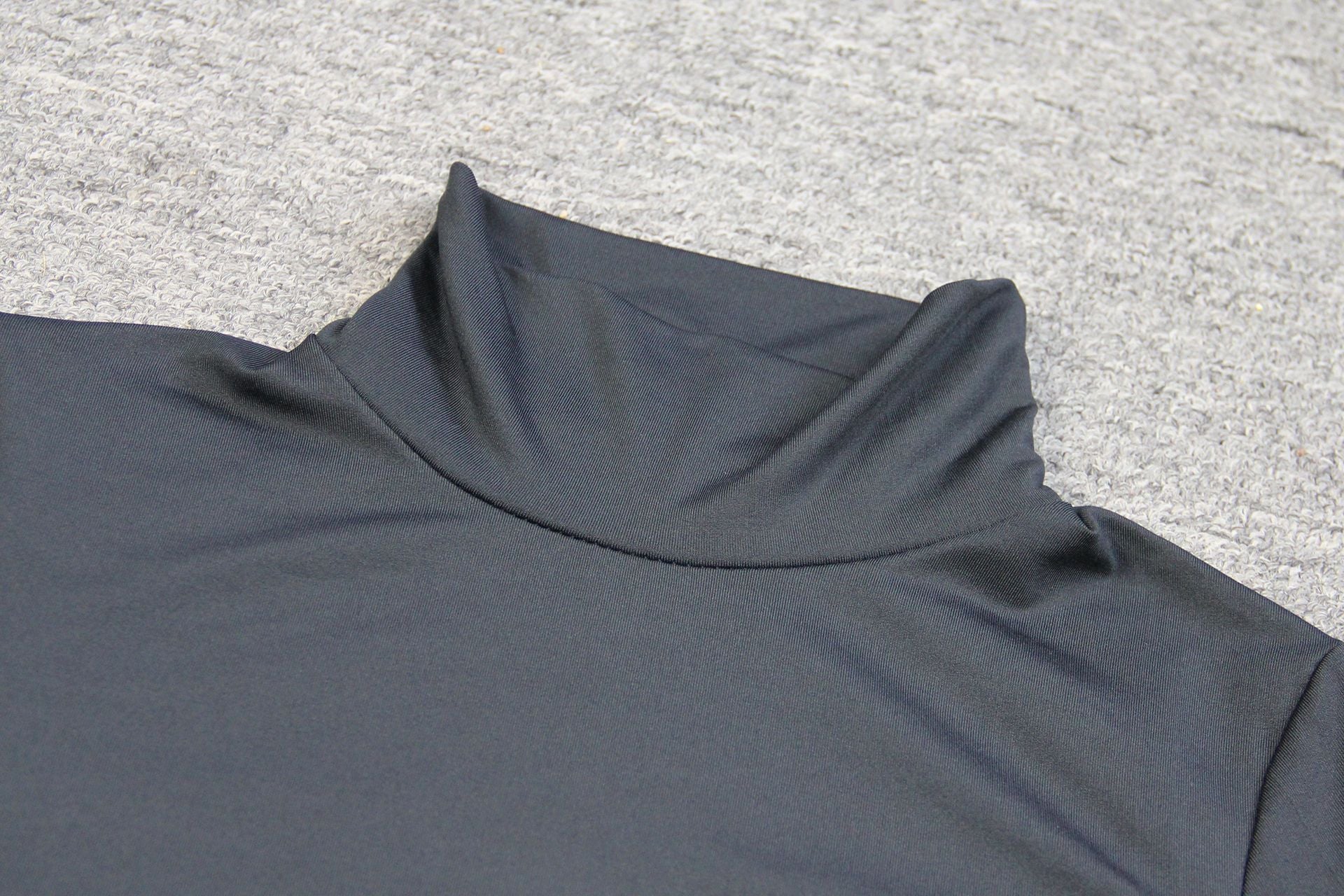 Basic White Turtleneck Long Sleeve Slim Package Hips Mini Short Women Sexy Bodycon Party Dress
