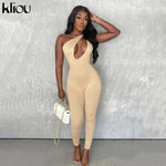 Load image into Gallery viewer, One shoulder Sexy Cut Out Rompers Womens Jumpsuit solid Backless Active Wear Skinny Slim Jumpsuits
