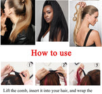 Load image into Gallery viewer, Long Afro Kinky Curly Ponytail Synthetic Hair Pieces Natural Drawstring Ponytail Hair Extensions False Hair Pieces
