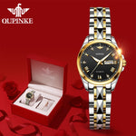Load image into Gallery viewer, HGM OUPINKE Gold Watch Women&#39;s watches Luxury Brand Women Mechanical Watch Sapphire Glass Ladies Automatic Wrist Watch
