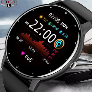 New Smart Watch Men Full Touch Screen Sport Fitness Watch IP67 Waterproof Bluetooth For Android ios smartwatch