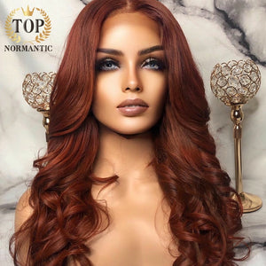 Lace Front Wigs With Baby Hair Brown Color Brazilian Remy Human Hair Wig For Women Body Wave Glueless Wigs