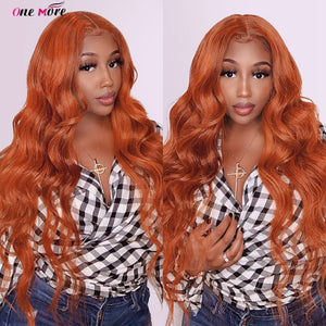Ginger Lace Front Wig Brazilian Body Wave Wig Colored Human Hair Wigs 13x4 Lace Front Human Hair Wigs 180 Density