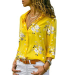 Load image into Gallery viewer, Long Sleeve Women Blouses Turn-down Collar Blouse Shirt Casual Tops Elegant Work Wear
