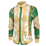 Load image into Gallery viewer, Luxury Royal Shirt Men Casual Slim Fit Long Sleeve Men Paisley Print Shirt Camisa Social Masculina Manga Longa Prom Party Shirt
