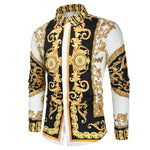 Load image into Gallery viewer, Luxury Royal Shirt Men Casual Slim Fit Long Sleeve Men Paisley Print Shirt Camisa Social Masculina Manga Longa Prom Party Shirt
