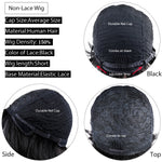 Load image into Gallery viewer, Short Cut Bob Human Hair Wigs with Natural Bangs for Black Women Brazilian Straight No Lace Wig Natural Wigs

