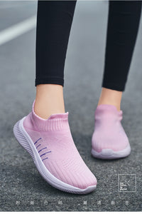 Women Flats Sneakers New Fashion Sneakers for Women Casual Slip On Sock Trainers Women Shoes